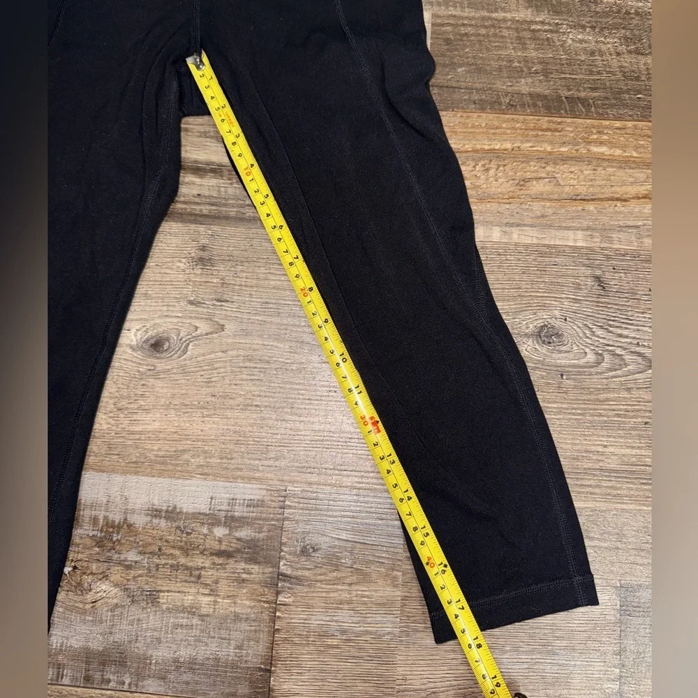 Athleta High Rise Capri Leggings Black Athletic Yoga Pants XSP Petite
